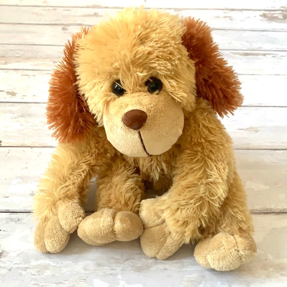 Stuffed Animal Plushie Dog Brown Kids Toys Animals 14in